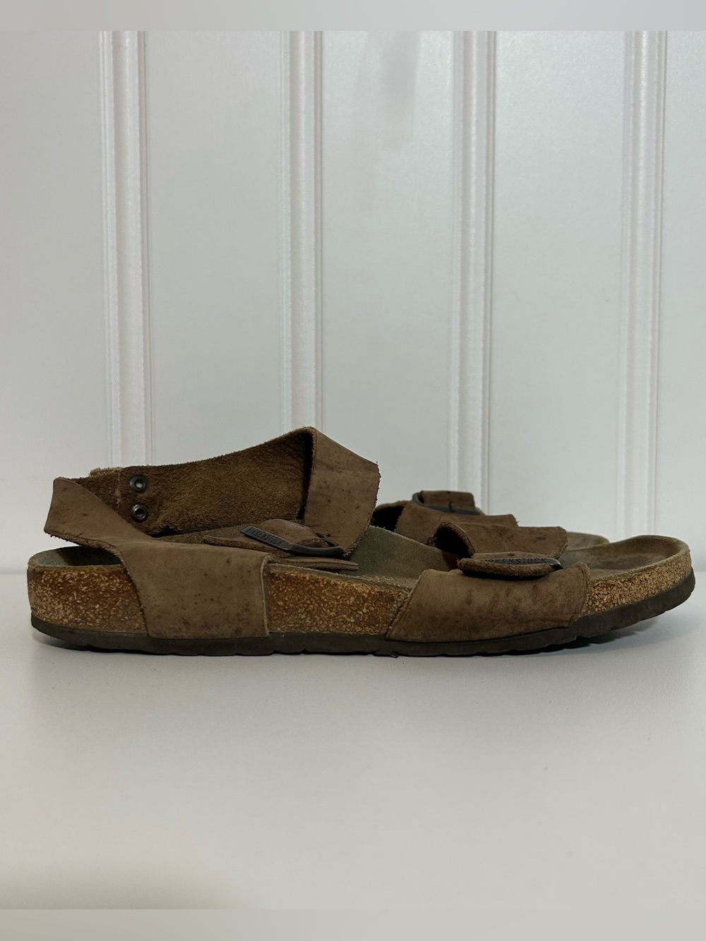 Birkenstock Milano brown leather sandals